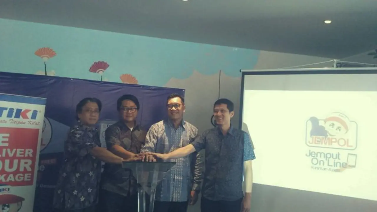 PT Citra Van Titipan Kilat (TIKI) coba kembali meluncurkan Jemputan Online (JEMPOL). (Maulandry/Liputan6.com)