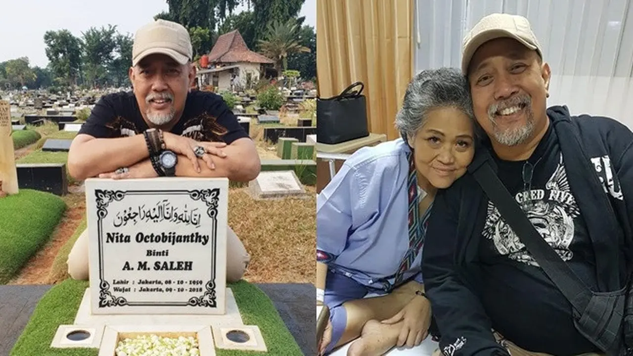 6 Momen Haru Indro Warkop Ziarah ke Makam Istri, Ucapkan Selamat Ulang Tahun