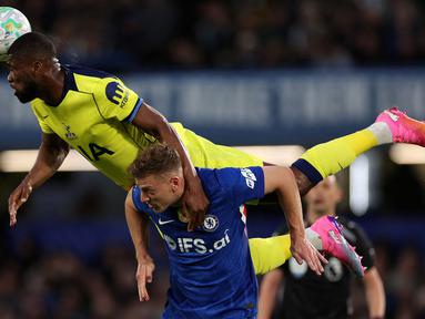 Tottenham Hotspur belum mampu lepas dari bayang-bayang degradasi dari Liga Inggris musim 2025/2026 menyusul kekalahan mereka dari Chelsea pada Selasa (19/05/2026) waktu setempat. (AFP/Adrian Dennis)