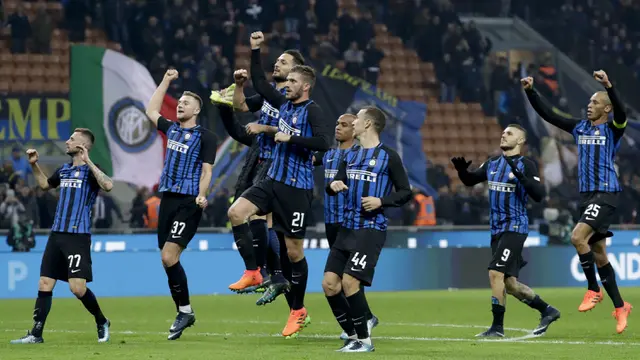 FOTO: Mauro Icardi Antar Inter Milan Kalahkan Atalanta