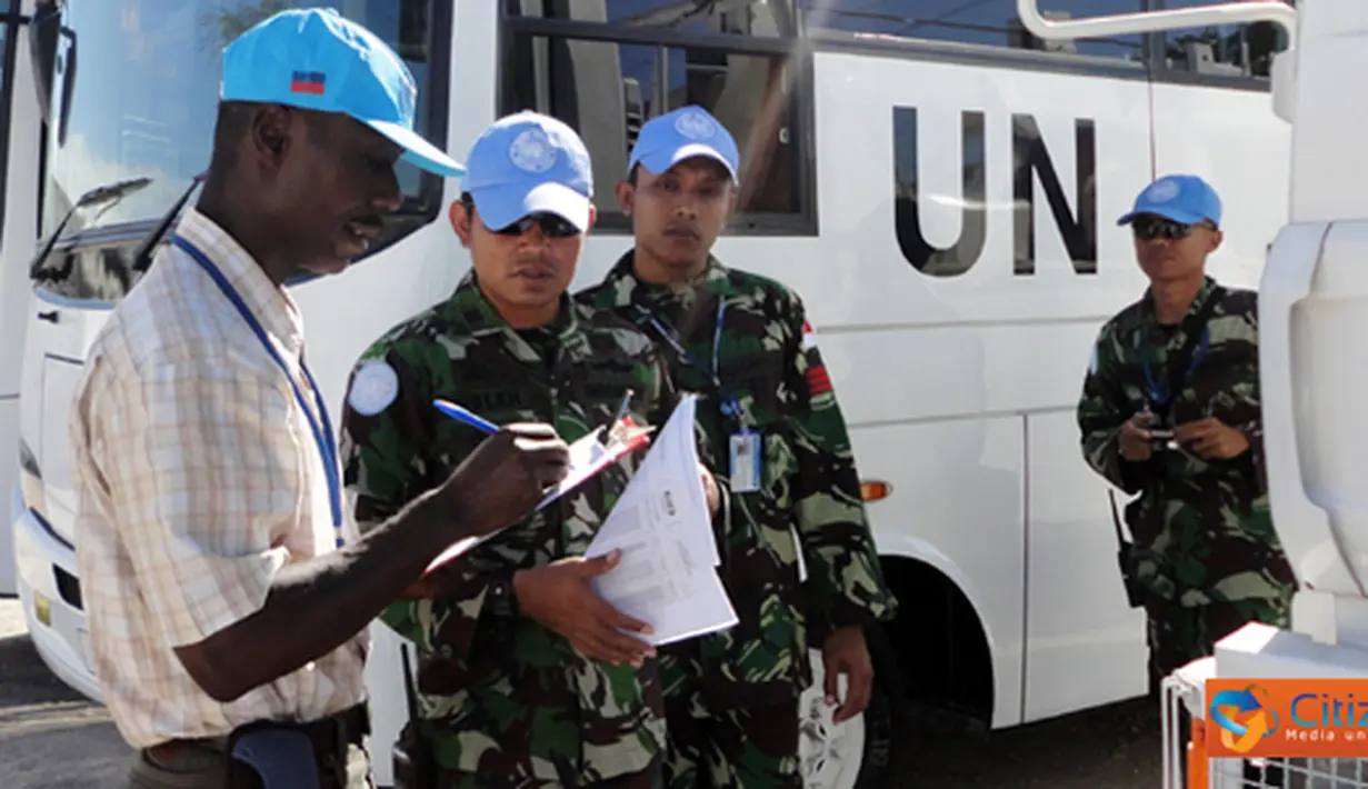 Citizen6, Gonaives: Pemeriksaan menunjukkan hasil yang positif dan mengisyaratkan bahwa Konga XXXII-A/Minustah siap untuk menjalankan tugas Engineering dari Minustah selama melaksanakan misi di Haiti. (Pengirim: Badarudin Bakri)