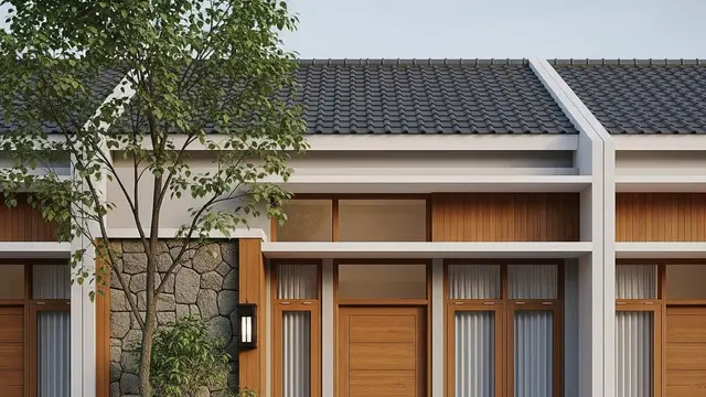 Model Rumah Mungil Tapi Terlihat Megah Dengan Fasad Modern Minimalis