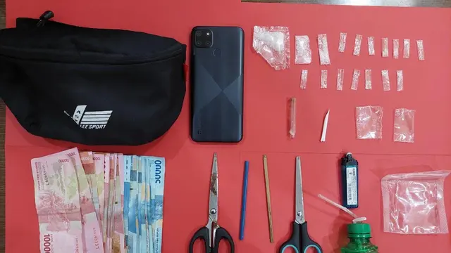 Barang bukti narkoba di Nunukan Kaltara.