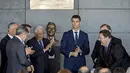 Presiden Portugal, Marcelo Rebelo de Sousa hadir pada acara peresmian Bandara Madeira International Airport di Santa Cruz, Madeira, Portugal, 29 Maret 2017. Bandara ini resmi berubah nama menjadi Cristiano Ronaldo Airport. (EPA/Gregorio Cunha)