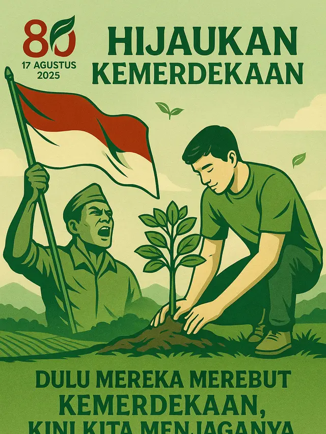 Contoh Poster 17 Agustus 2025 (Foto: ChatGPT)