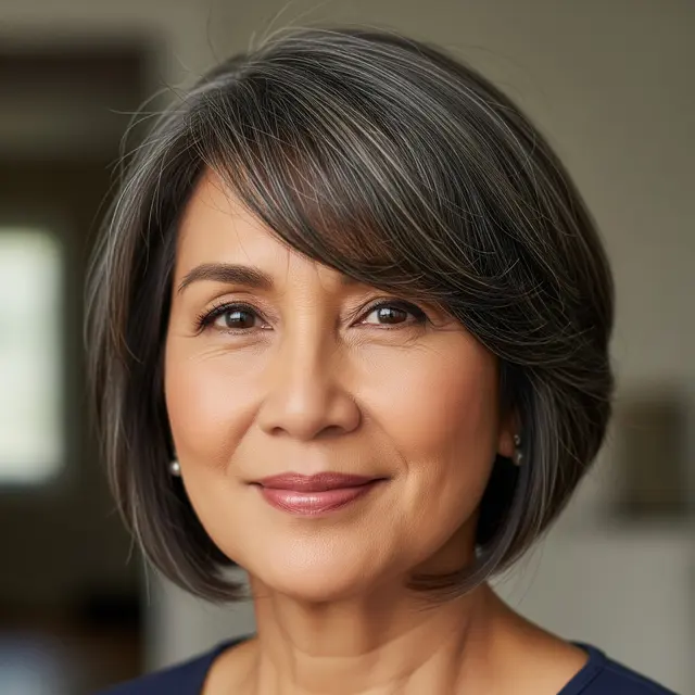 Model Rambut Pendek Wanita Usia 50 Tahun ke Atas