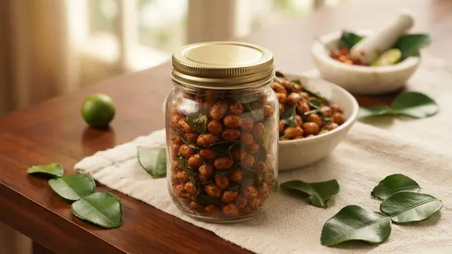 Resep Kacang Pedas Daun Jeruk yang Renyah dan Gurih