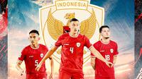 Timnas Indonesia - Justin Hubner, Jay Idzes, Rizky Ridho (Bola.com/Adreanus Titus)