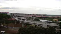 Uji coba skytrain (Foto: PT Angkasa Pura II)