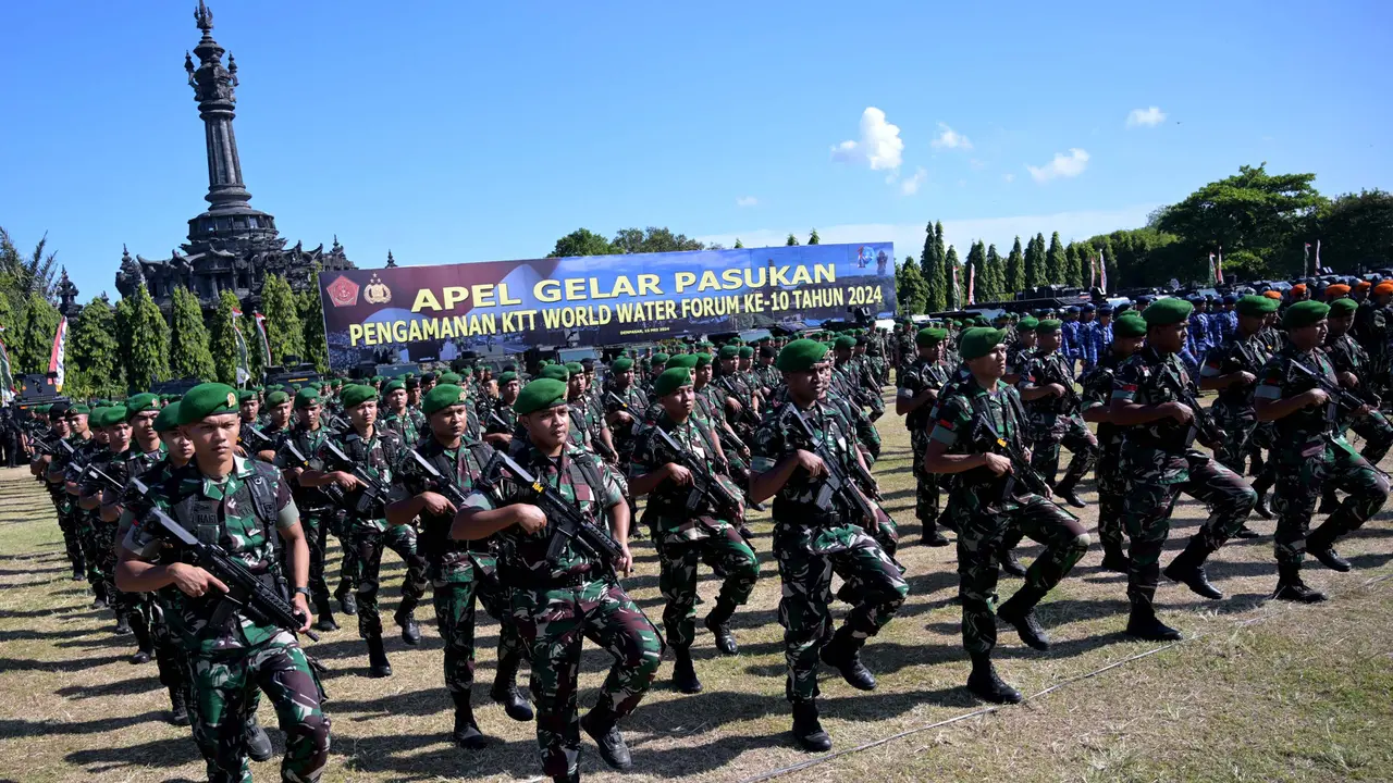 12 Ribu Personel Gabungan Diterjunkan Amankan KTT World Water Forum ke-10 di Bali