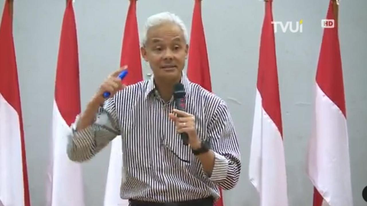 Bakal capres Ganjar Pranowo dalam Kuliah Kebangsaan FISIP UI
