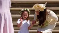 Putri Charlotte terlihat menggemaskan di pernikahan Pangeran Harry dan Meghan Markle. (Instagram.com/Kengsingtonroyal)