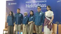 Direktur Utama PT Produksi Film Negara (PFN) Riefian Fajarsyah menghadiri peringatan Hari Ekonomi Kreatif Nasional (Hekrafnas) 2026. (Foto: Liputan6.com/Dreyandra P)