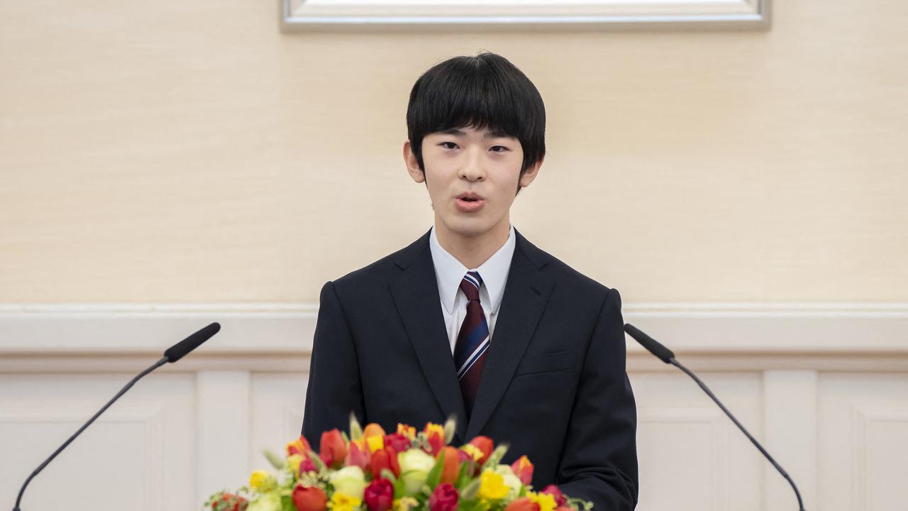 Pangeran Hisahito dari Jepang menghadiri konferensi pers pertamanya di Istana Kekaisaran di Tokyo. (Dok: Badan Rumah Tangga Kekaisaran J