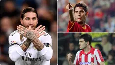 Sergio Ramos menjadi salah satu bek yang produktif dalam mencetak gol, selain Sergio Ramos tercatat ada deretan pemain bek yang juga produktif dalam mencetak gol di kompetis La Liga. Berikut Sergio Ramos dan 5 bek pencetak gol terbanyak di kompetisi La Liga. (kolase foto AFP)