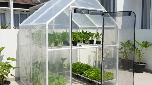 Desain Kebun Sayur Aman dan Bersih di Perumahan. Gemini