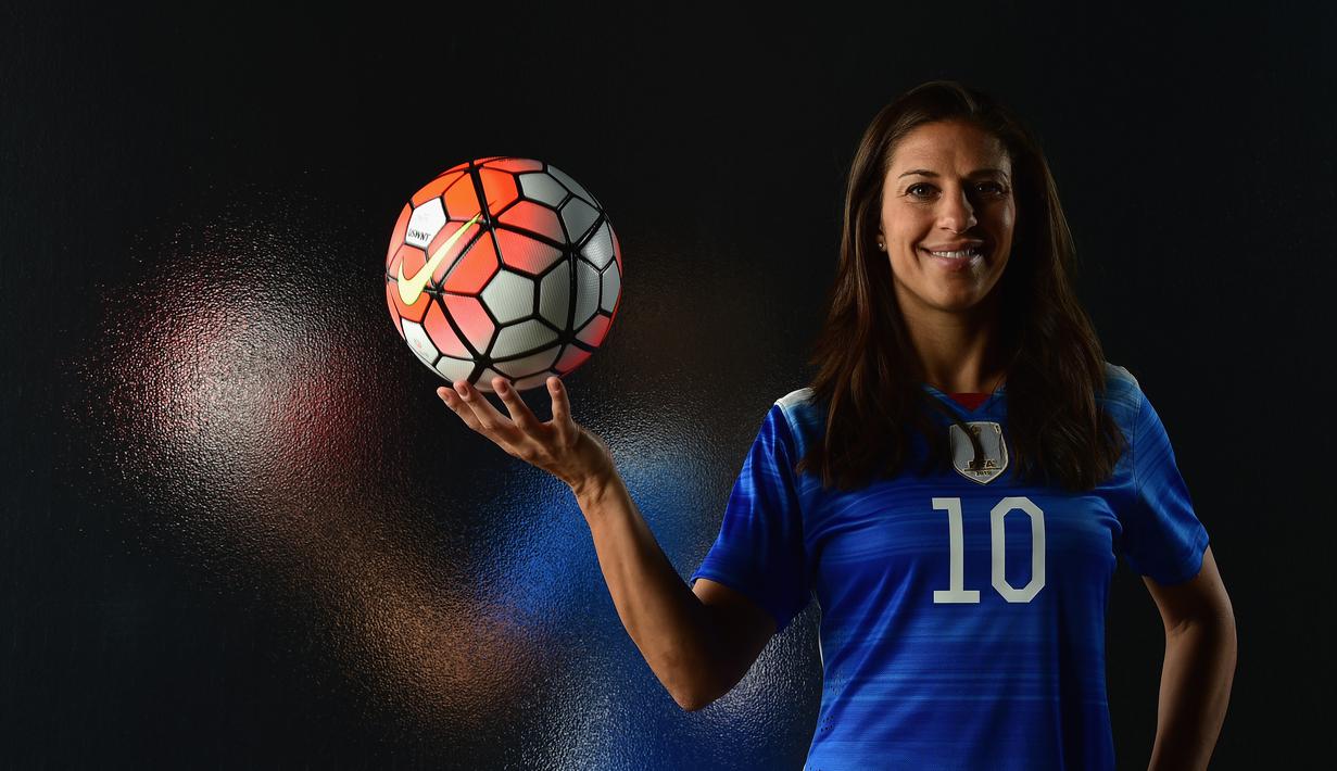 Carli Lloyd pernah membawa AS meraih emas Olimpiade 2008 dan 2012. (Getty Images/AFP/Harry How)