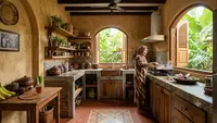 7 Inspirasi Dapur Bergaya Mediterania yang Unik, Desain Hangat dan Estetik