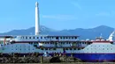 Jembatan yang diberi nama penyebutan Soekarno itu menghubungkan pusat kota dengan kawasan utara Manado, Sulawesi, (7/9/14). (Liputan6.com/Faisal R Syam)