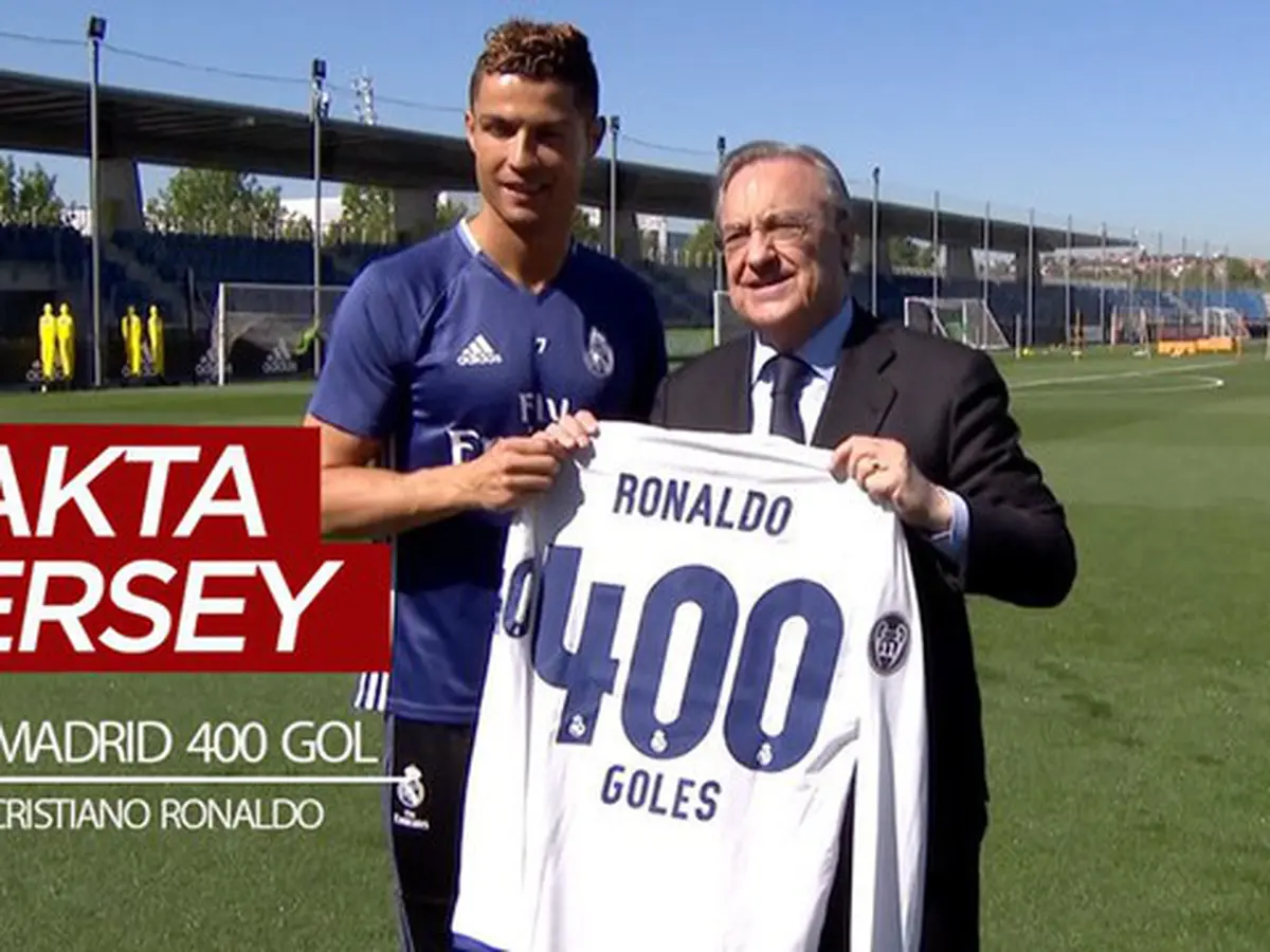 VIDEO 3 Tahun Lalu Hadir Fakta Menarik Jersey 400 Gol Real Madrid untuk Cristiano Ronaldo Spanyol Bola