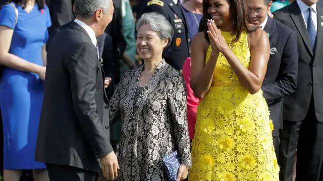 Ho Ching bersama dengan Michelle Obama