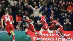Tottenham Hotspur harus menelan pil pahit usai tersingkir dari Piala FA setelah dikalahkan klub divisi Championship, Middlesbrough. (AFP/Lindsey Parnaby)