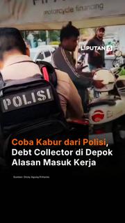 Coba Kabur dari Polisi, Debt Collector di Depok Alasan Masuk Kerja