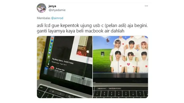 7 Potret LCD Laptop Retak Karena Alasan Sepele Ini Bikin Ngenes
