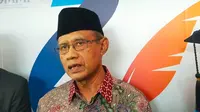 Ketum PP Muhammadiyah Haedar Nashir bersama civitas akademika Universitas Muhammadiyah Sukabumi (Liputan6.com/Fira Syahrin).