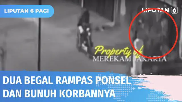 Aksi begal terhadap seorang penghuni kost di Tanjung Priok, Jakarta Utara terekam CCTV. Tak hanya menggasak telepon genggam korban, pelaku yang berjumlah dua orang tersebut juga merenggut nyawa dengan senjata tajam.