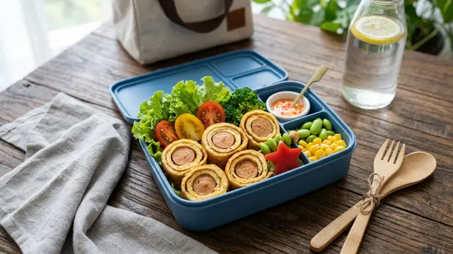 Sosis Roll Telur Spesial (AI Generated)