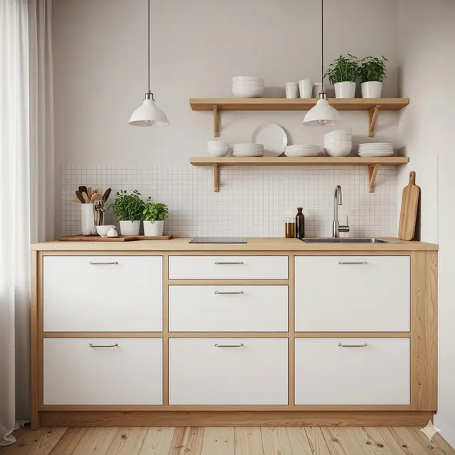 Inspirasi Desain Dapur Kecil Sederhana untuk Rumah Modern. Gemini