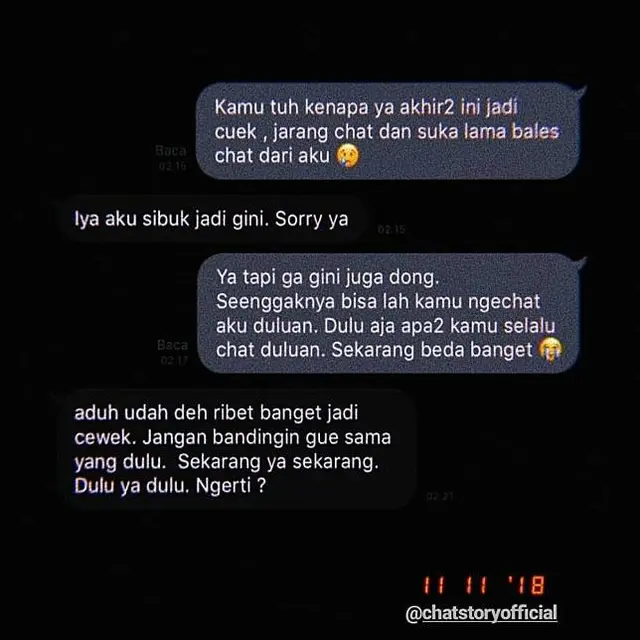 6 Chat ke Gebetan Protes Balasannya Lama Ini Bikin Elus Dada