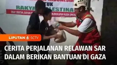 Seorang Relawan SAR dari Indonesia menceritakan perjalanannya dalam memberikan bantuan untuk kamp pengungsian Palestina. Bantuan kemanusiaan yang diberikan mulai dari obat-obatan hingga bahan pangan. Berikut ceritanya.