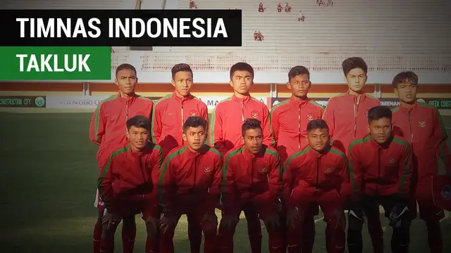 Timnas Indonesia menelan kekalahan dalam Piala AFF U-16 2017 melawan Thailand.