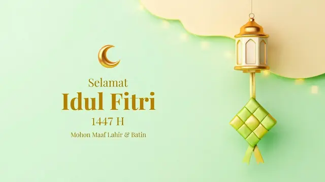Ucapan Idulfitri (Foto: Reve Art AI)