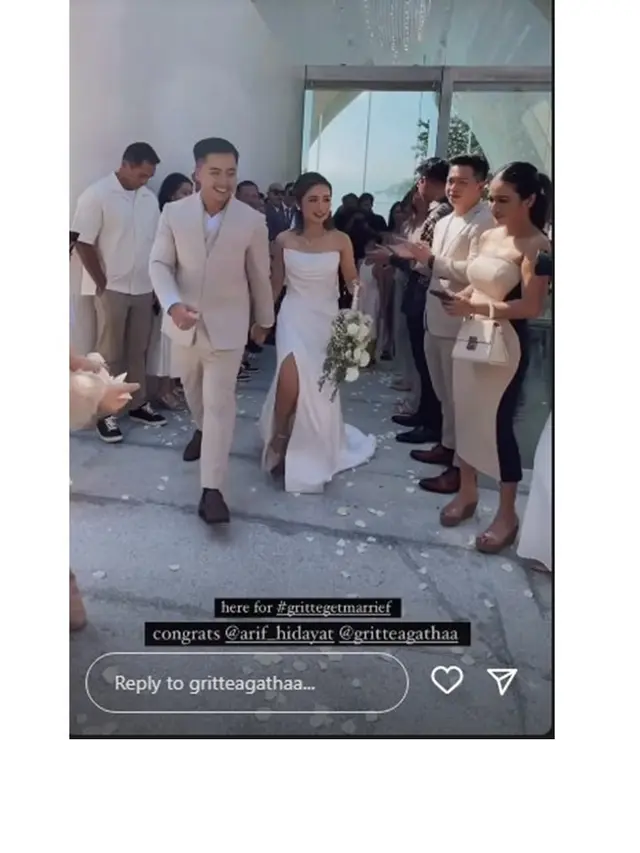 11 Tahun Berpacaran, Ini 10 Momen Pernikahan Gritte Agatha dan Arif Hidayat