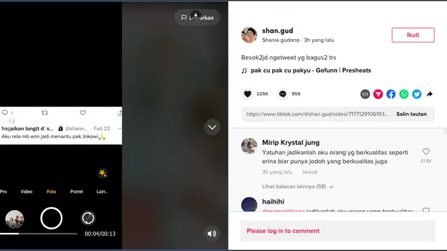 Adik Erina Gudono Sempat Ngetwit Berharap Sang Kakak Jadi Menantu Presiden, Ternyata Kejadian