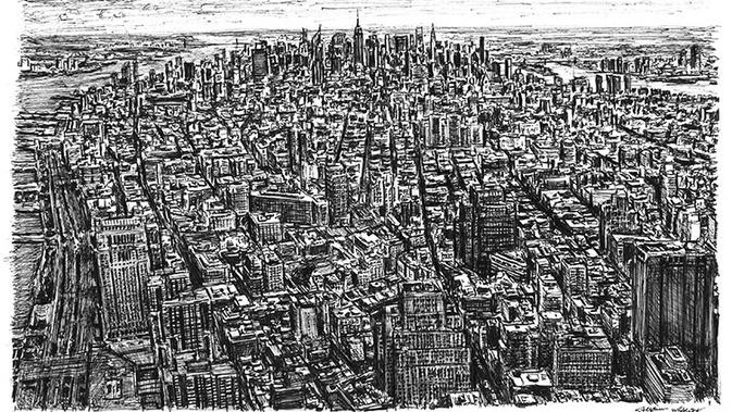 hasil lukisan Stephen Wiltshire (sumber: Stephen Wiltshire Official Site)