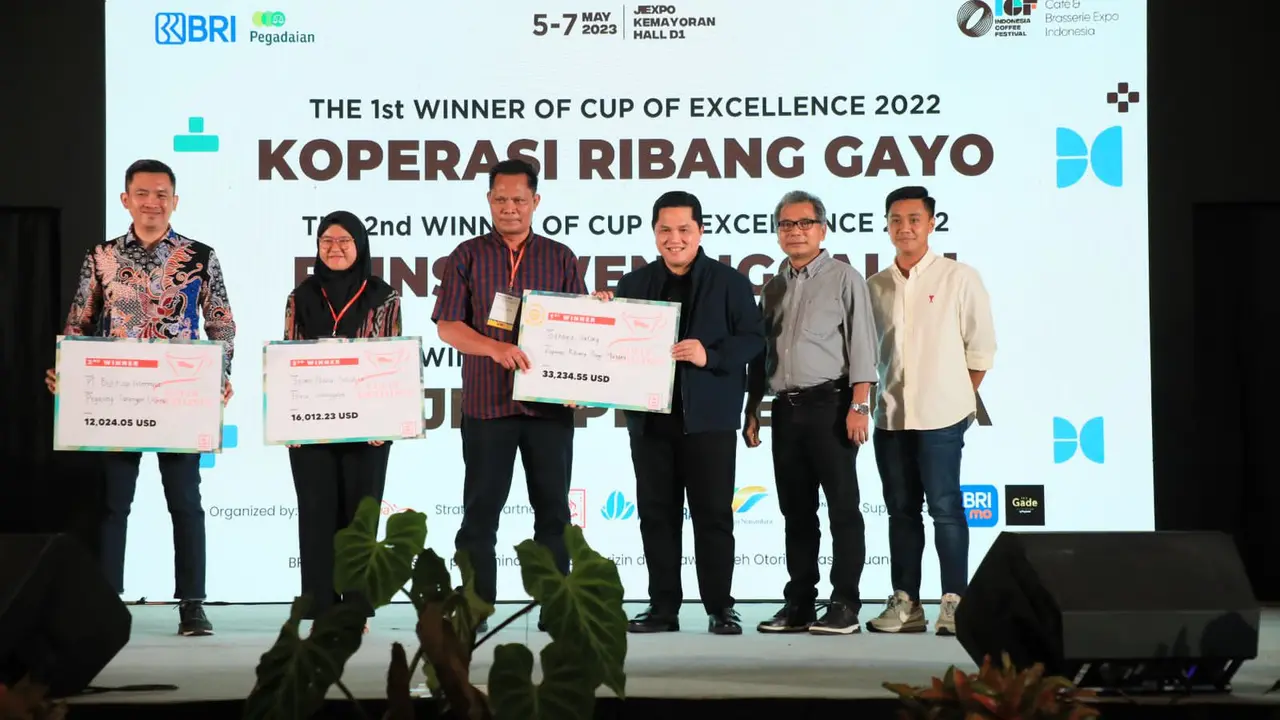Buka BRI & Pegadaian ICF 2023, Erick Thohir Sebut BUMN Jadi Solusi Ekosistem Kopi Nasional