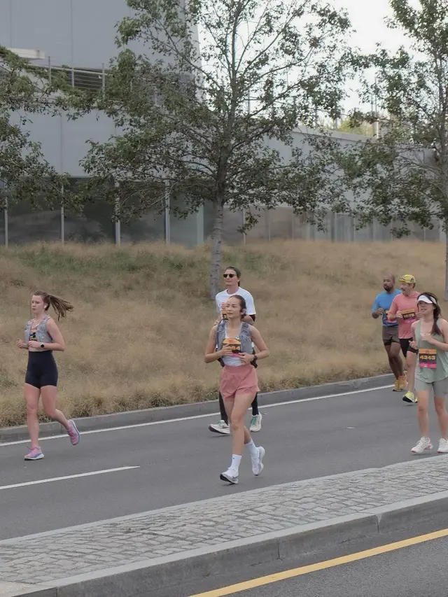 Enzy Storia ikut half marathon di Washington DC (Instagram/enzystoria)