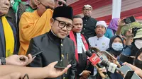 Ketua Umum PKB sekaligus bakal cawapres Muhaimin Iskandar atau Cak Imin. (Liputan6.com/Winda Nelfira)