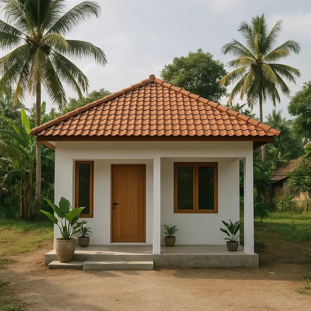 Gambar Rumah Lebar 8 Meter di Kampung