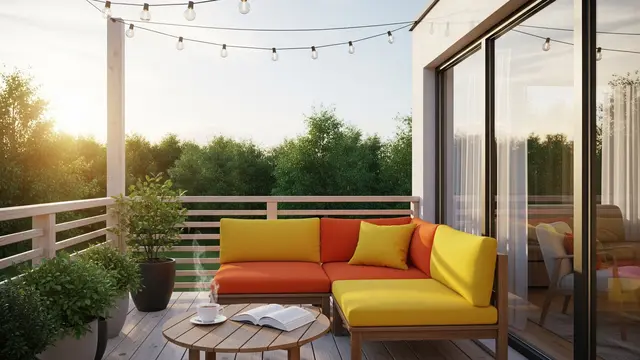 Model Teras Rumah Kecil yang Enak Dipakai Nyantai (AI)