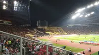 Suasana stadion Shah Alam jelang duel Malaysia vs Indonesia (Liputan6.com/Cakrayuri Nuralam)