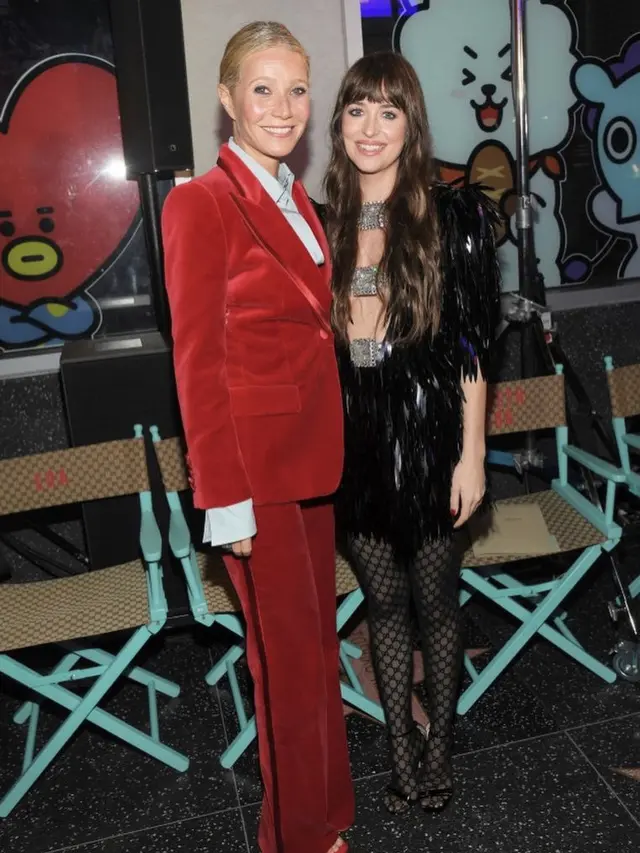 Berfoto Bersama, Begini Tampilan Pacar dan Mantan Istri Chris Martin Coldplay di Acara Gucci