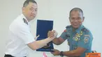 Citizen6, Surabaya: Lawatan RSN ke Kobangdikal ini, merupakan salah satu tindak lanjut dari Joint Naval Training Working Group (JNTWG) di Medan Sumatera Utara antara TNI AL dengan RSN. (Pengirim: Penkobangdikal)
