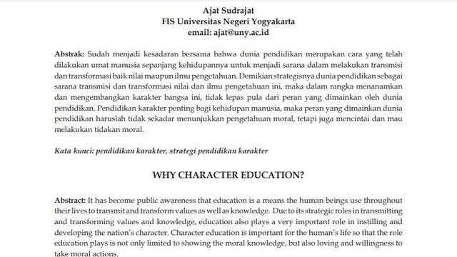 Contoh Paper untuk Diterbitkan di Jurnal Ilmiah, Ini Format dan ...