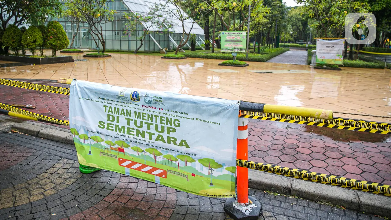 Penutupan Taman dan Hutan Kota di Jakarta