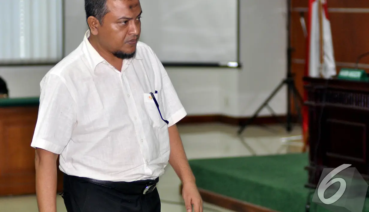 Ramadhani Ismy adalah Mantan Deputi Teknik Badan Pengusahaan Kawasan Pelabuhan dan Dermaga Bebas Sabang (BPKS). Ia tersangkut kasus proyek pembangunan Dermaga Sabang, Pengadilan Tipikor, Jakarta. Foto diambil pada Senin (1/12/2014). (Liputan6.com/Miftahul
